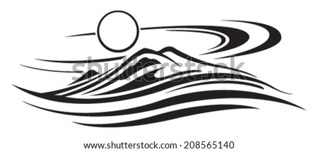Mountain Stock Vector Royalty Free 208565140 Mountain Stock Vector Royalty Free 208565140