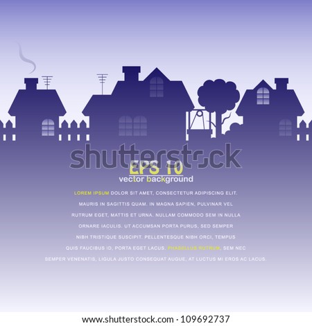 Download Village Silhouette Stock Images, Royalty-Free Images ...