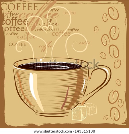 Vintage Coffee Cup Vector Vintage Coffee Cup Vector