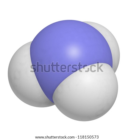 What is the structure of an ammonia molecule?