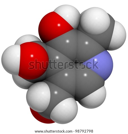 Chemical formula of pyridoxine