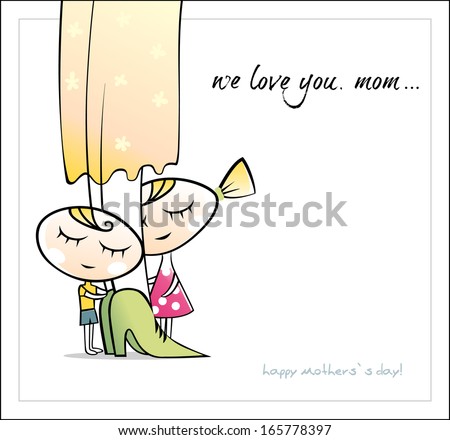 Happy kids. Vector