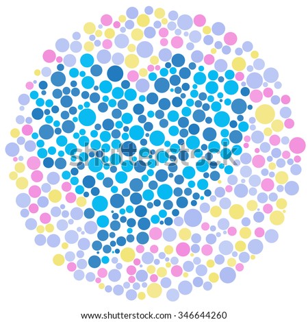 shape heart test Free Stock Images, Color Royalty Blindness Images