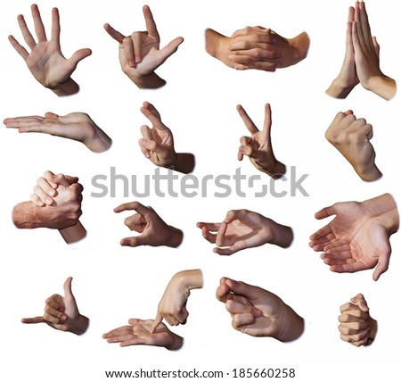 Series Gestures Hands All Stock Photo 3262078 - Shutterstock