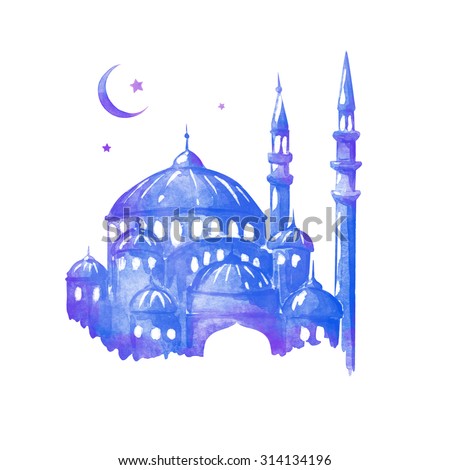 Ramadan Kareem Eid Al Adha Muslim Stock Illustration 