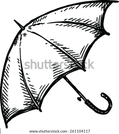 Umbrella Sketch Stock Images RoyaltyFree Images