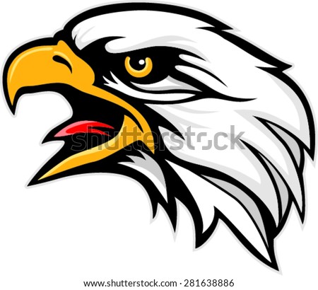 Mascot Head Eagle Stock Vector 281638886 - Shutterstock