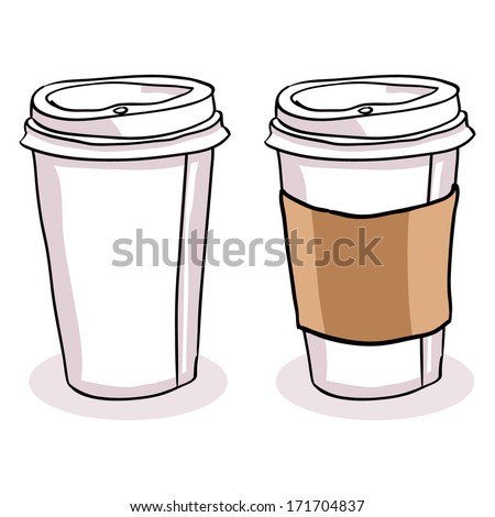Paper Coffee Cup Vector Paper Coffee Cup Vector
