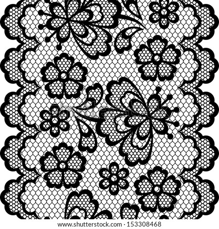 Old Lace Background Ornamental Flowers Vector Stock Vector 103809824 ...