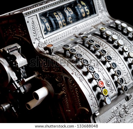 Antique cash register