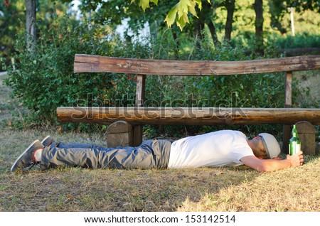 Young Man Deeply Sleeping Drunk Laying Stock Photo 139603646 - Shutterstock