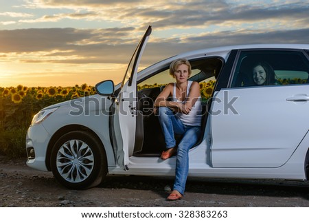 full naked light skin male blonde nude sunset open
