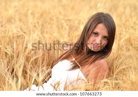 Sexy Woman In Wheat 54