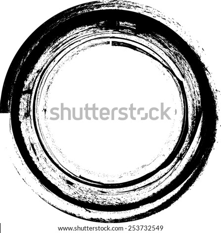 vector distressed oval Vector Stamps Vector Stock Round Brush Circle Shape