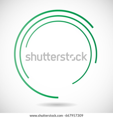 lines circle form stock vector 667957309 shutterstock circle form