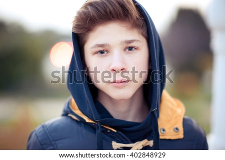 Blond Teenager Boy 1415 Year Old Stock Photo (Royalty Free 