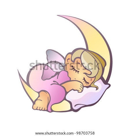 Baby And Moon Stock Vectors & Vector Clip Art | Shutterstock