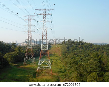 Safe distance for homes from high tension electrical lines, high tension