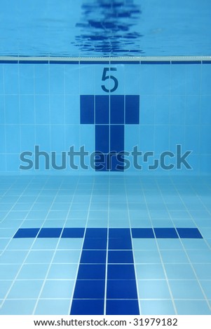 The Lane 5 Underwater Of A Swimming Pool Sport Concept The Lane 5 Underwater Of A Swimming Pool Sport Concept
