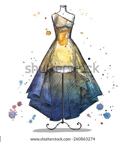 Prom Dress Sketch Stock Images Royalty Free Vectors Prom Dress Sketch Stock Images Royalty Free Vectors