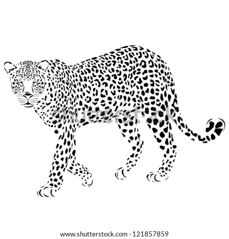 Download Vector Leopard Silhouette Can Be Used Stock Vector ...