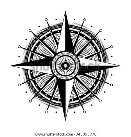 vector tattoo compass Compass Vector Stock Art Symbol Crossed Tattoo Arrows