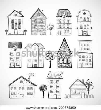 House Sketches house sketch stock images, royalty-free images & vectors House Sketches house sketch stock images, royalty-free images & vectors