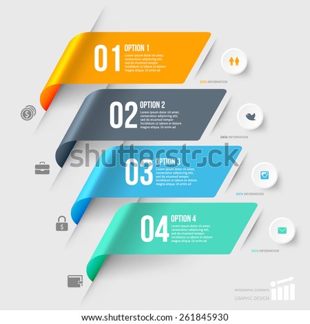 Modern infographics element number template. Vector illustration. can be used for workflow layout, diagram, business step options, banner, web design