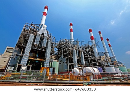 Samutprakhanthailandapril 11 South Bangkok Power Plant Stock Photo ...