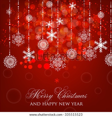 Merry Christmas and Happy New Year Card