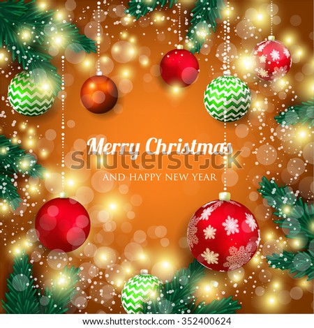 Merry Christmas and Happy New Year Card