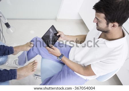 Bước chân thử nghiệm. phòng khám Podiatrist
