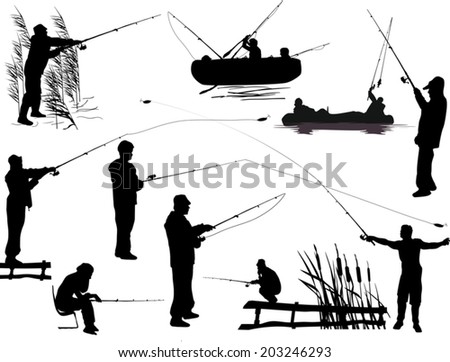 Download Fisherman Silhouette Stock Images, Royalty-Free Images ...