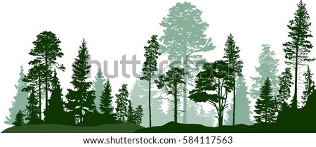 Forest Silhouette Stock Images, Royalty-Free Images & Vectors