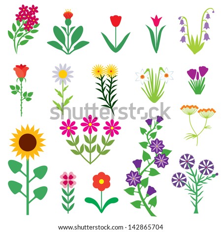 Cartoon flowers Stock Photos, Images, & Pictures | Shutterstock