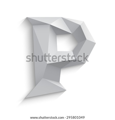 vector illustration 3d letter p on stock photo photo vector letter p template