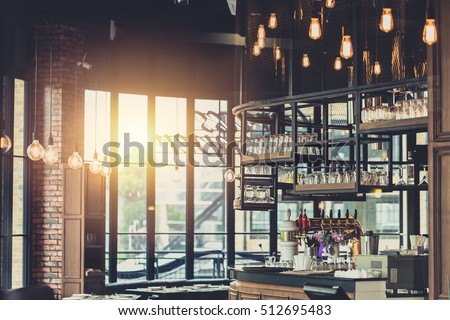Modern Loft Style Restaurant Decoration Hanging Stockfoto ... Modern Loft Style Restaurant Decoration Hanging Stockfoto ...