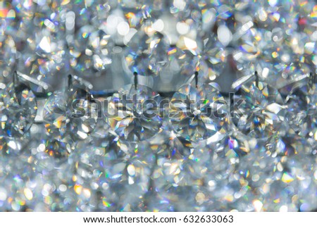 refection caustic of diamond crystal jewel light reflect blur pattern texture background.