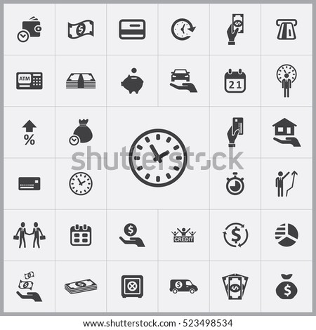 Time Simply Icons Web User Interface Stock Vector 430027024 - Shutterstock