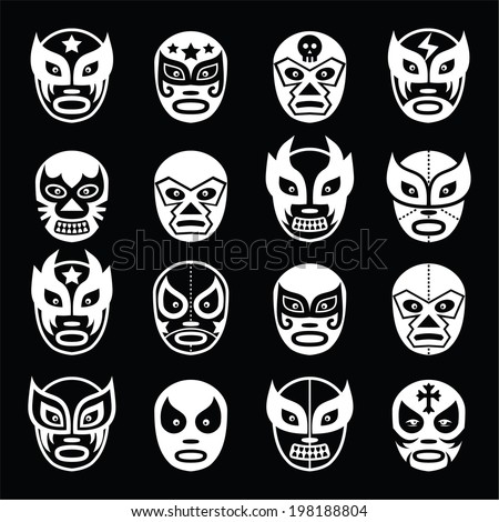 Luchador Mask Stock Vectors & Vector Clip Art | Shutterstock