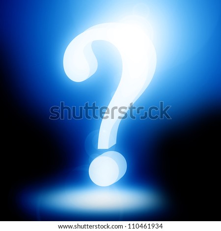 Question Mark On Dark Blue Background Stock Illustration 20226703 ...