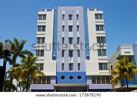 south beach art deco building miami stock photo royalty free