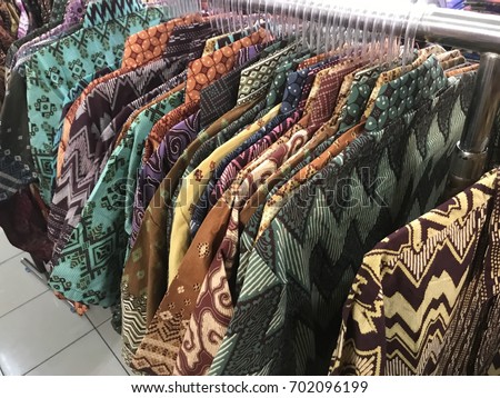  Batik  Shirt Sell Pasar  Baru  Trade Stock Photo 702096199 
