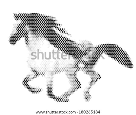 Horse Grunge Horse Silhouette Stock Vector 148079426 - Shutterstock