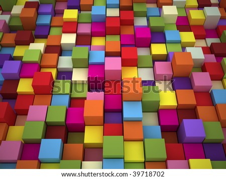 Rainbow Colorful Boxes Stock Illustration 80693098 - Shutterstock