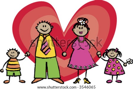 We Friends Vector Cartoon Illustration Multi Stock Vector 3718387 ...