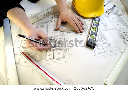 Architectural Drawing Stock Images, Royalty-Free Images & Vectors ...  tools to design a new home