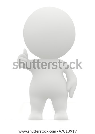 free 3d man clipart black