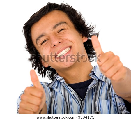 Happy man giving thumbs down Stock Photo by ©SIphotography 50271701