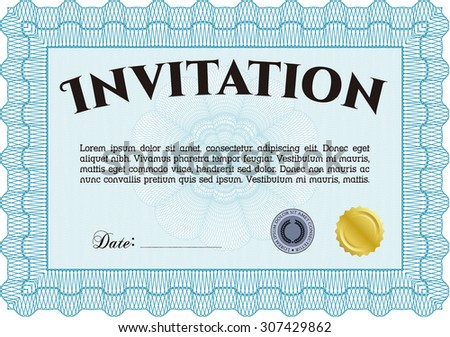 formal invitation border
